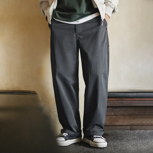 MADEN Herringbone Pleated Pants