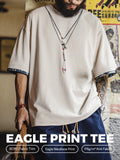 MADEN Patchwork Print Knit T-Shirt selected product image