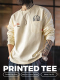 MADEN Printed Pocket Long Sleeve T-Shirt selected product image