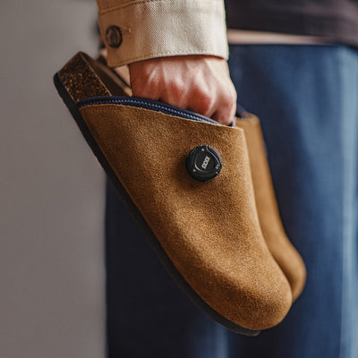 MADEN Kicks Suede Cork Sole Mule Shoes