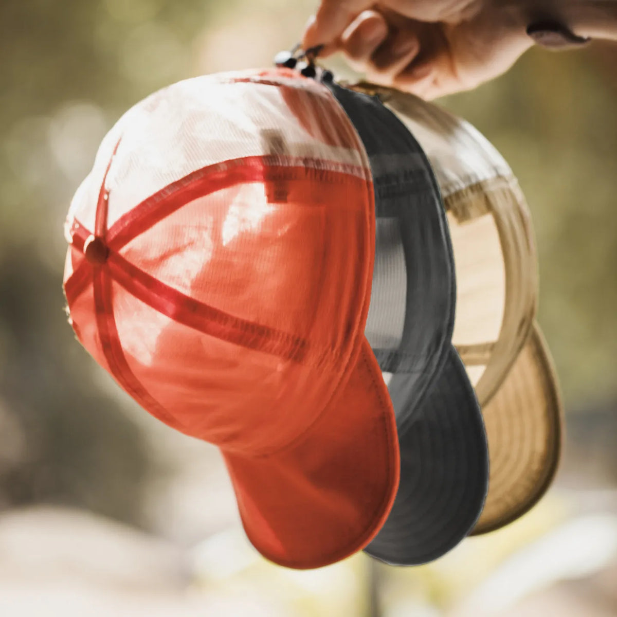 MADEN Mesh-Back Breathable Flat-Brim Baseball Cap