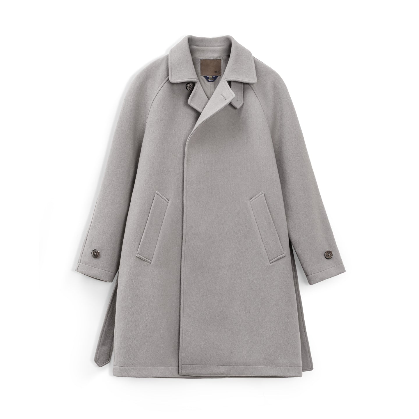 Manteau Balmacaan gris rétro pour homme MADEN – Manteau mi-long coupe-vent automne/hiver 