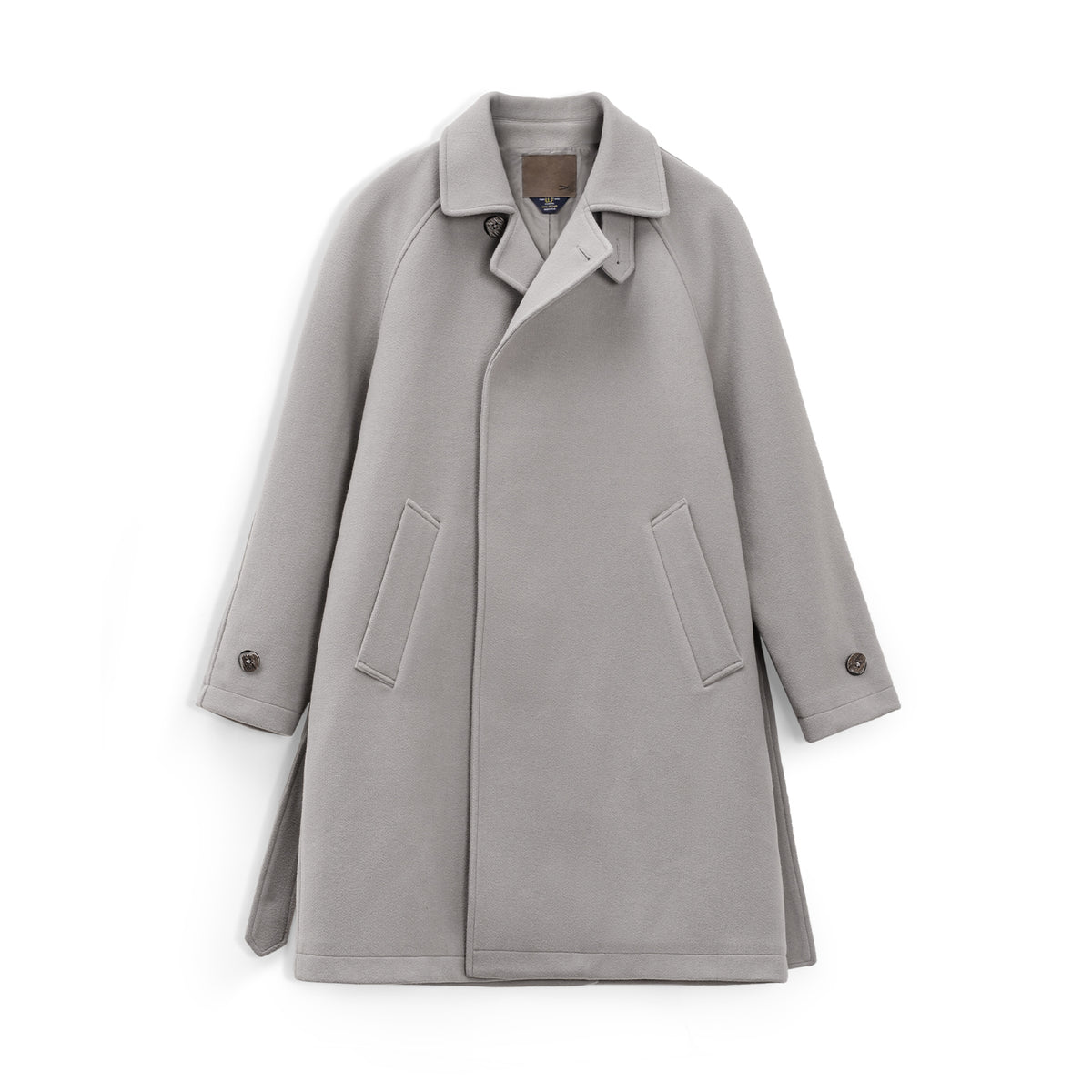Manteau Balmacaan gris rétro pour homme MADEN – Manteau mi-long coupe-vent automne/hiver 