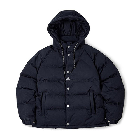 マデン キルティング 羽毛入り上着 90％白鴨羽毛 厚手 フード付き 中綿入り 男性用 高密度生地 暖かい冬用アウター