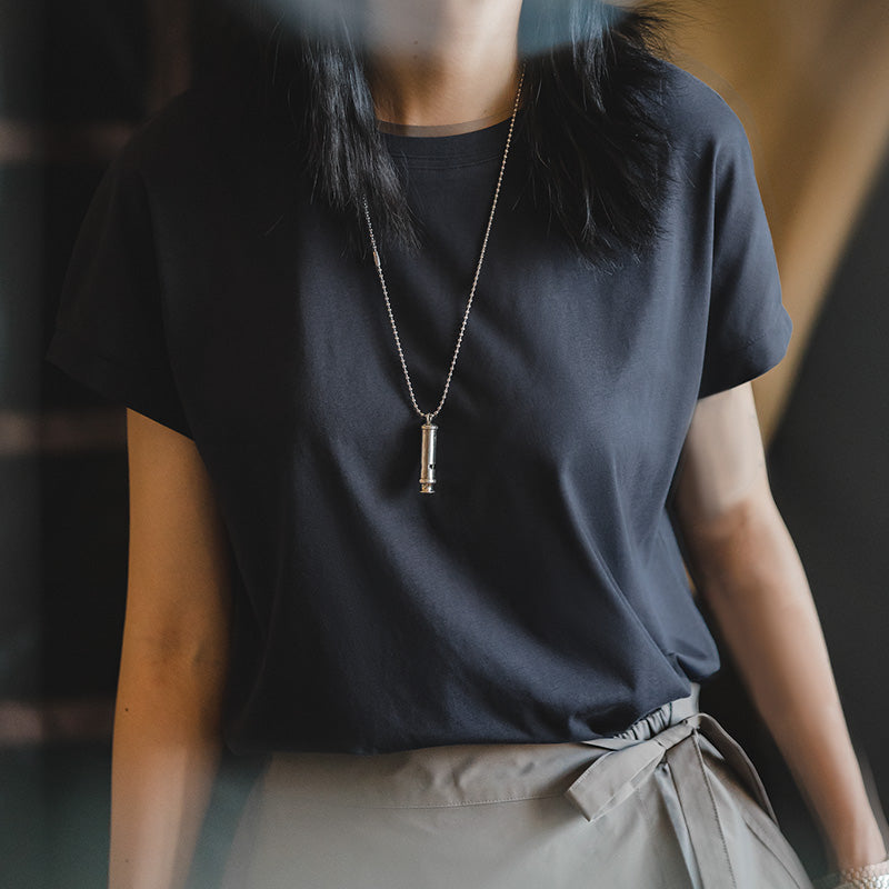 Camiseta ajustada de seda helada para mujer MADEN