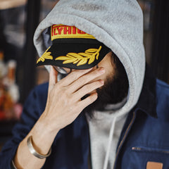 MADEN Schwarze F1 Champion bestickte Flat Brim Cap