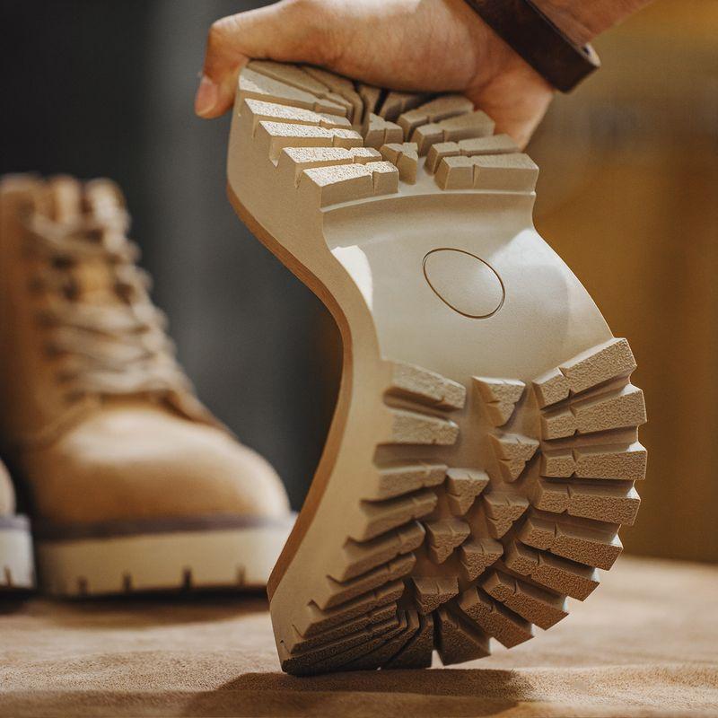 MADEN Herren Wildleder Gezackte Desert Boots für Freizeit