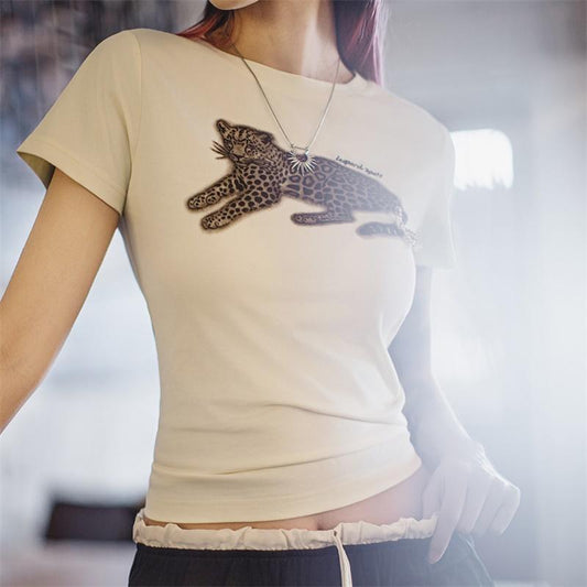Camiseta gráfica de algodón pesado MADEN
