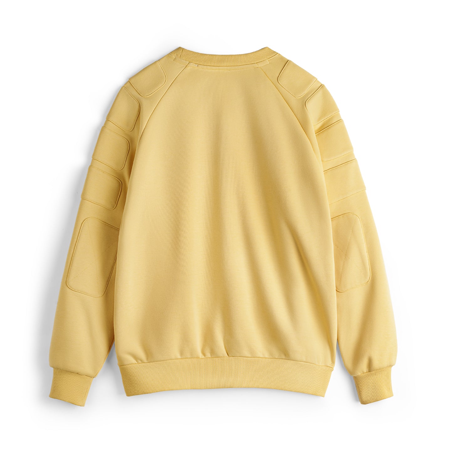 MADEN Fleecegefüttertes olivgrünes Sweatshirt mit Rundhalsausschnitt
