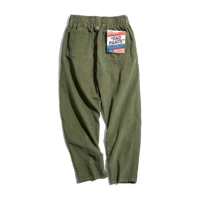 MADEN Herren Schwergewicht Baumwoll Cordhose mit geradem Bein