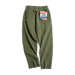 MADEN Herren Schwergewicht Baumwoll Cordhose mit geradem Bein
