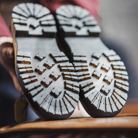 MADEN Braune Derby-Schuhe 