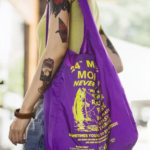 MADEN Unisex Foldable Travel Tote Bag Ultralight Nylon Shoulder Carry Bag Large Capacity Outdoor Hiking Camping Shopping Packable Duffel