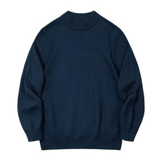 MADEN Grob gerippter Pullover mit Stehkragen