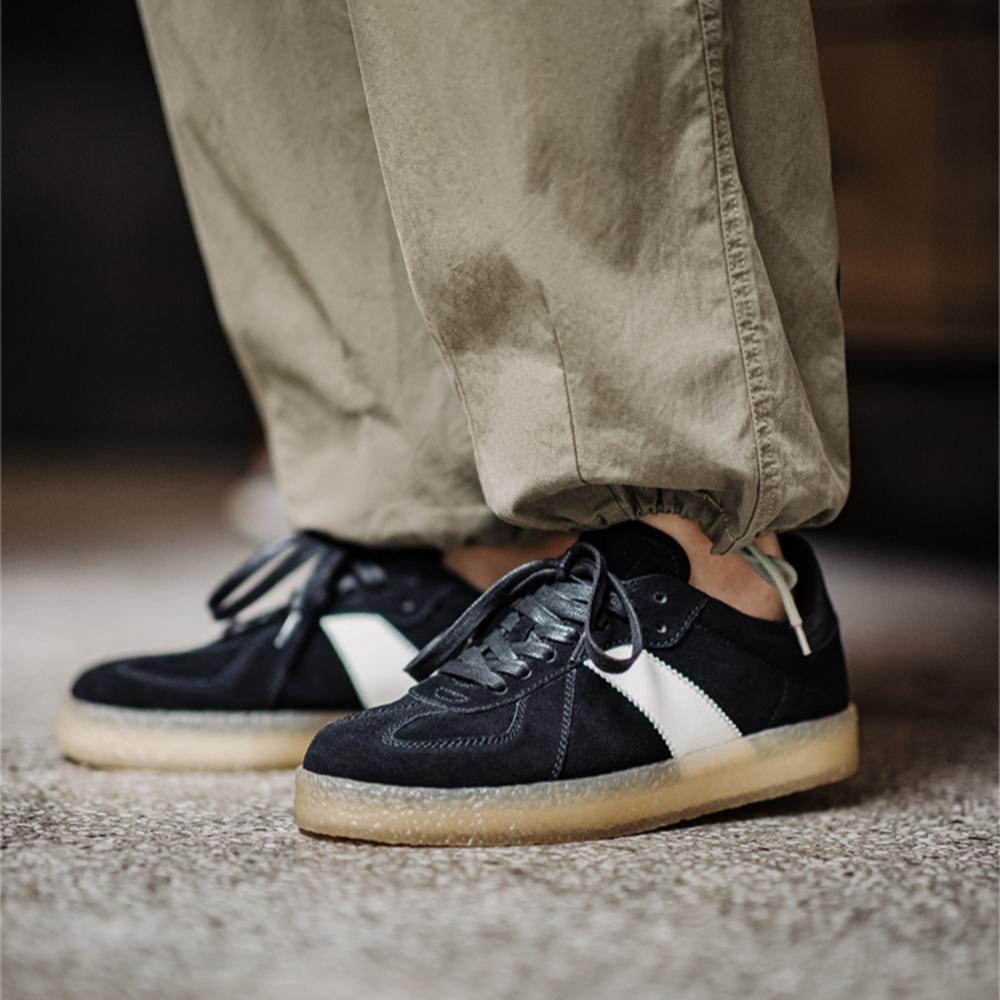 MADEN Herren Retro Sneakers mit grober Sohle aus Wildleder