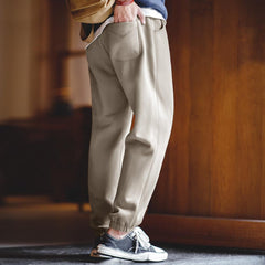 MADEN Schwere Fleece-Jogginghose mit Kordelzug
