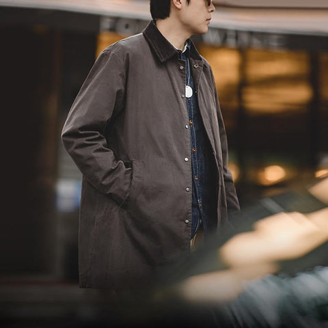 MADEN Oil Waxed Trench Coat