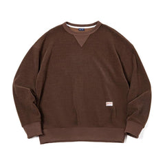 MADEN Schwergewicht Chenille Rundhals Sweatshirt für Herren