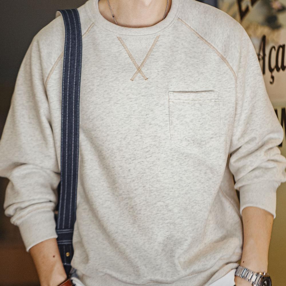 Maden Freizeit-Sweatshirt Herren dicker Fleece Pullover Sport