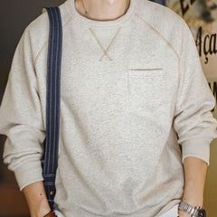 Maden Freizeit-Sweatshirt Herren dicker Fleece Pullover Sport