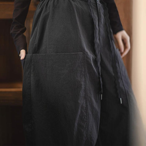 MADEN Relaxed Workwear Yamamoto Scimitar Hose – Beinverlängernde, lockere Passform, modische Hose für kleine Frauen mit weitem Bein 