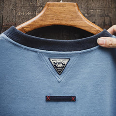 Camiseta MADEN de bloques de color para hombre Estilo retro Cuello acanalado Hombros caídos Camiseta de manga corta con capa de aire Corte holgado Verano 2025