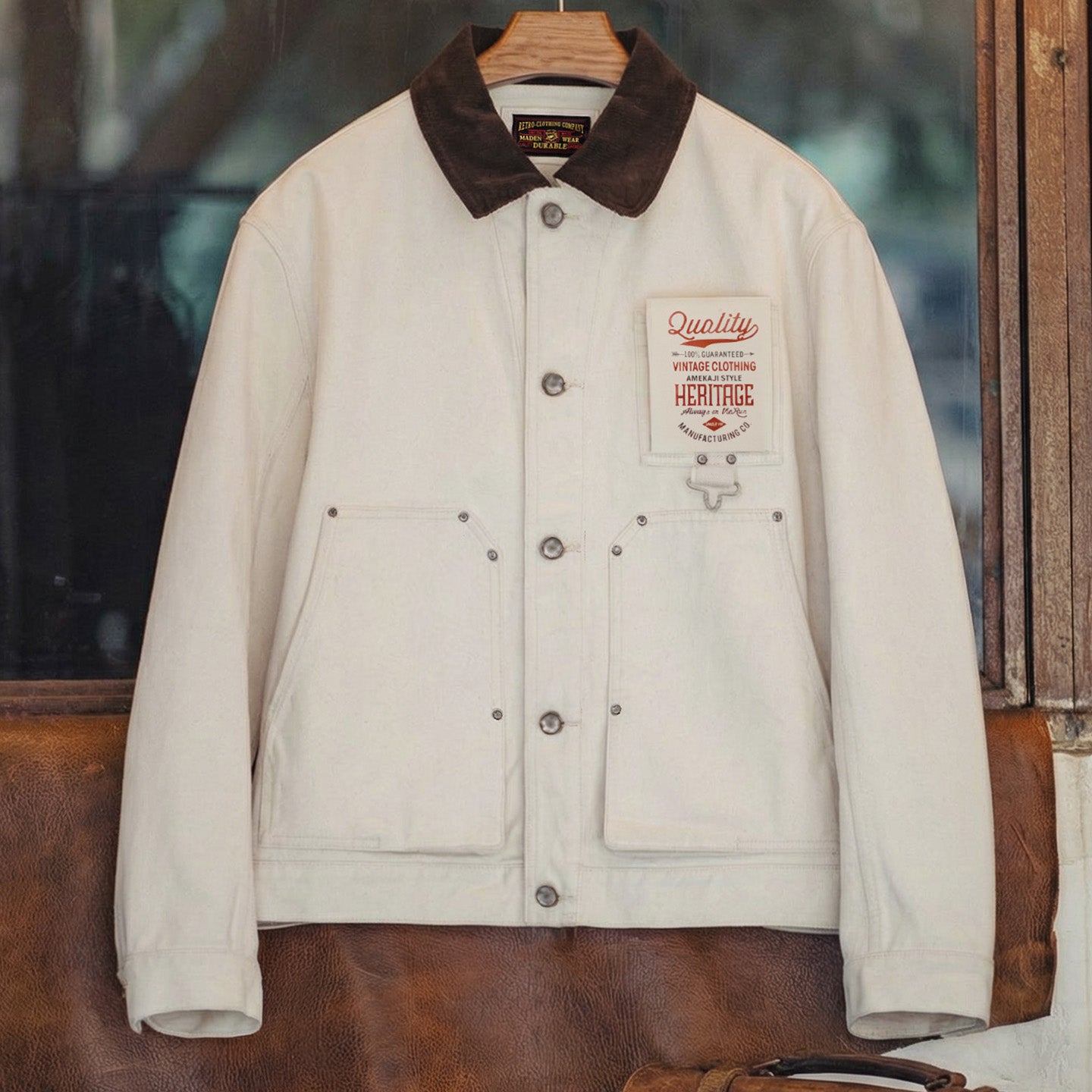 MADEN J22 Chore Jacket Corduroy Collar