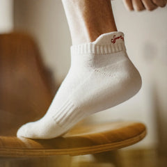 MADEN Men's Breathable Cotton Knit Crew Socks