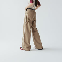 MADEN Vintage Cargo Canvas Straight-Leg Pants