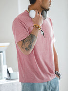 MADEN Lightweight Blended Crew Neck Short-Sleeve T-Shirt thumbnail