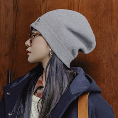 MADEN Chunky Rib-Knit Wool Beanie Hat