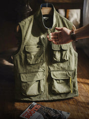 MADEN Men's Tactical Multi-Pocket Utility Vest