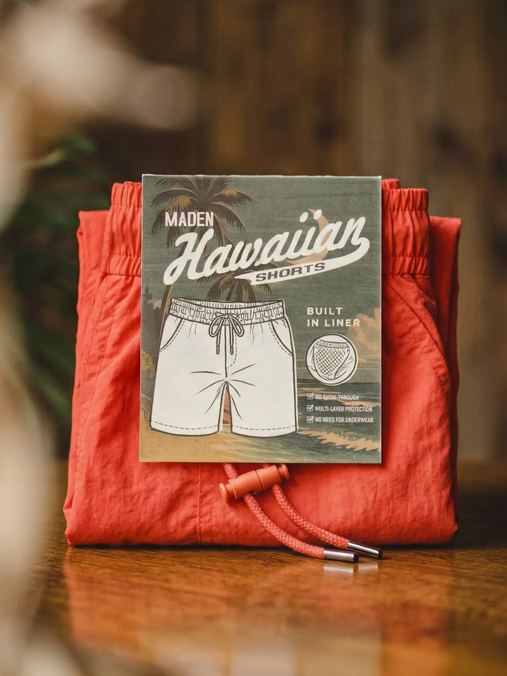 MADEN Orange Beach Vacation Shorts