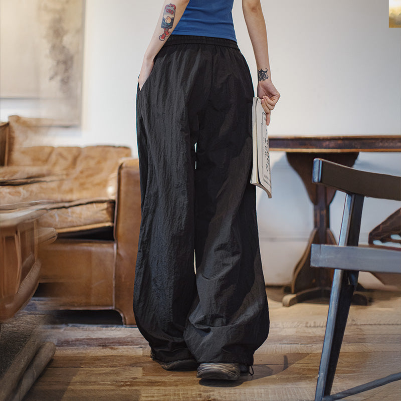 MADEN Women's Quick-Dry Wide-Leg Cargo Pants