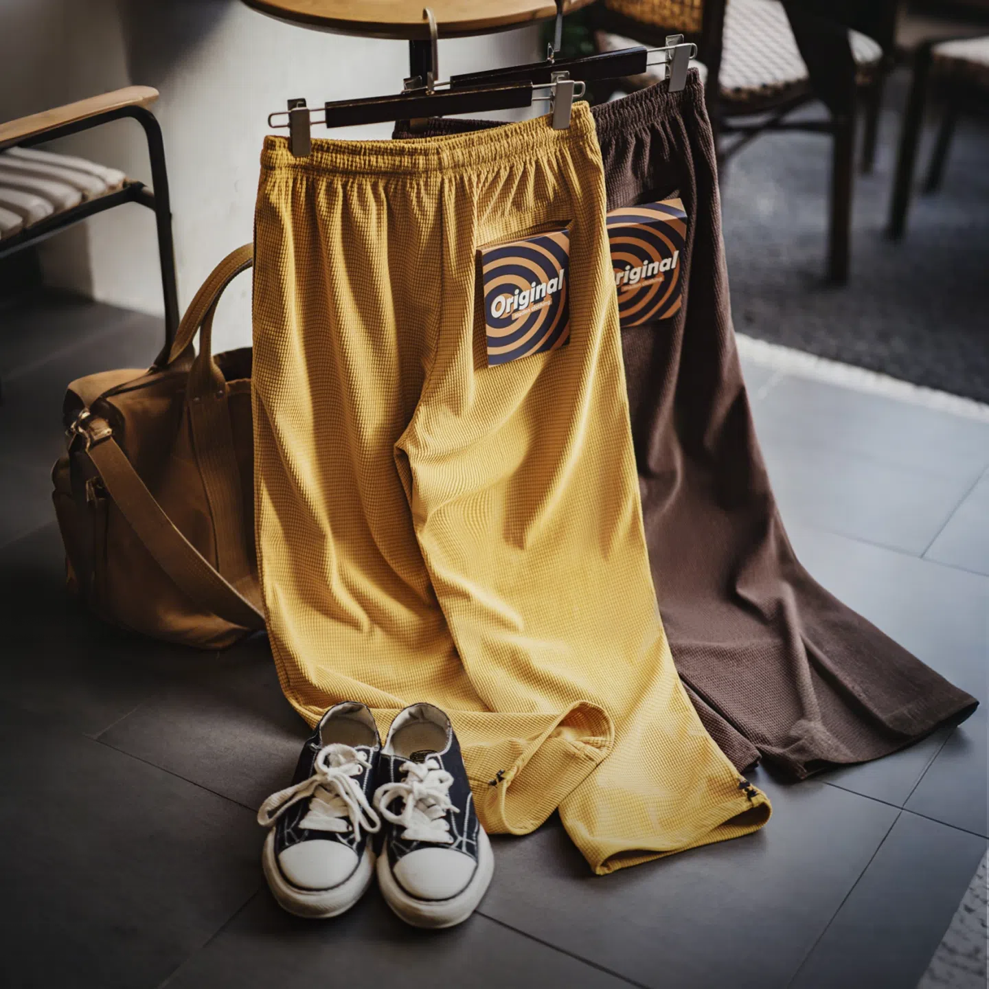 MADEN Grid Corduroy Pants - Relaxed Fit
