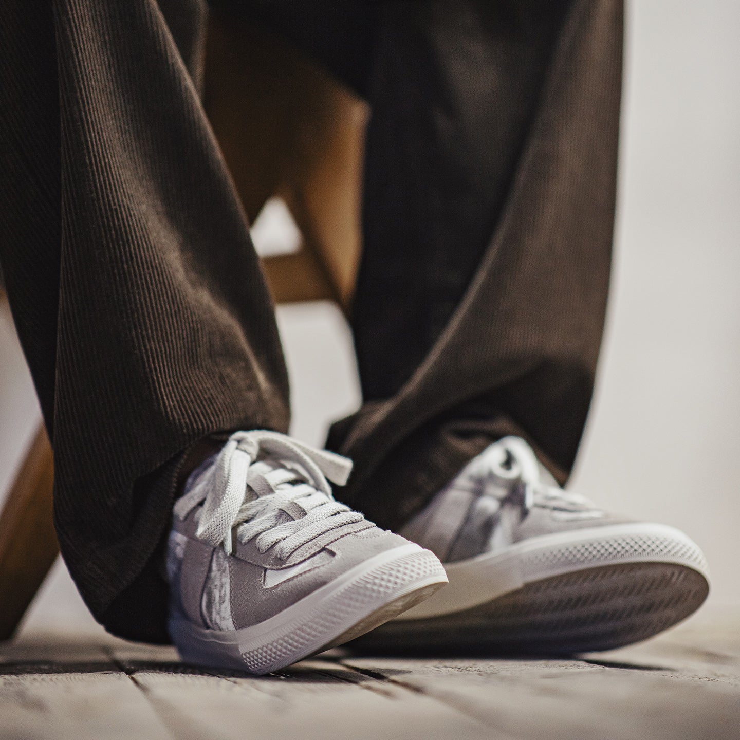 MADEN Gray Tie-Dye Trainers Shoes