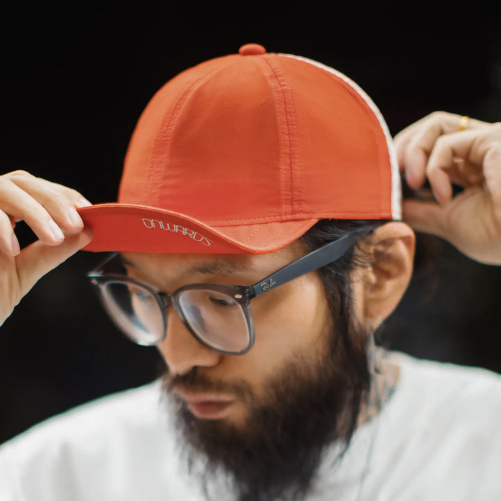 MADEN Mesh-Back Breathable Flat-Brim Baseball Cap