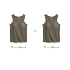 MADEN Damen Tanktop mit integriertem BH