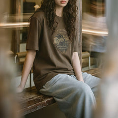 MADEN Women's Lyocell Print Tee