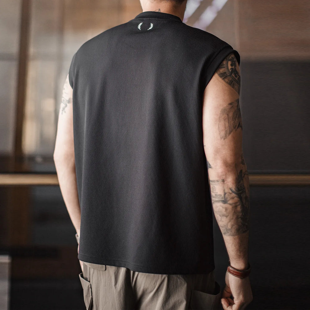 MADEN Striped V-Neck Tank Top