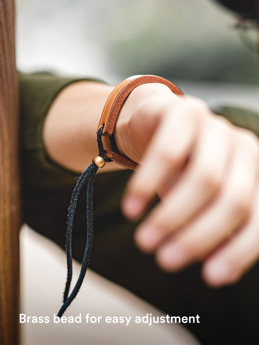 MADEN Vegetable-Tanned Leather Bracelet