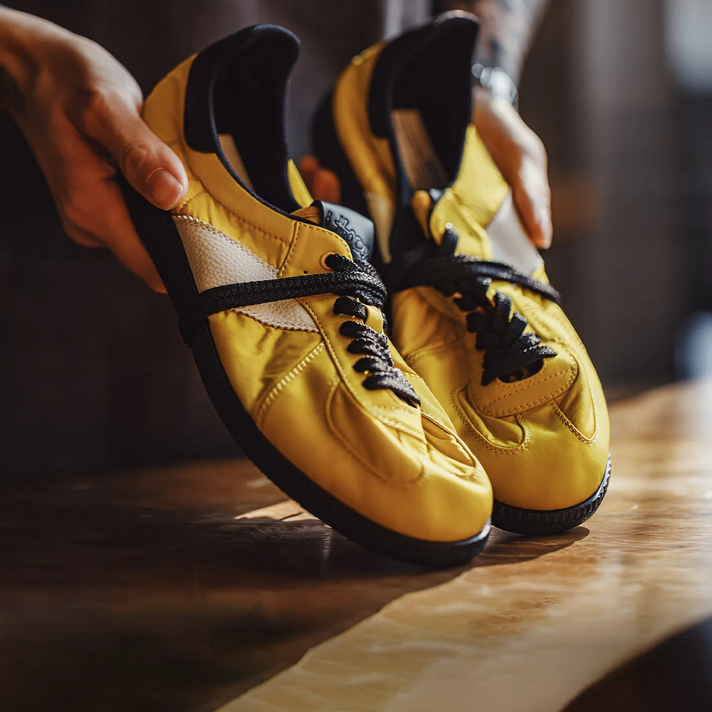MADEN Yellow Vintage Trainer Shoes