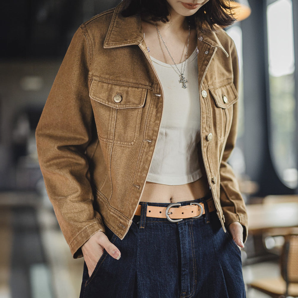 MADEN Slim Fit Barn Jacket with Detachable Faux Fur