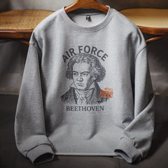 Sudadera estampada con dobladillo enrollado 100% algodón MADEN