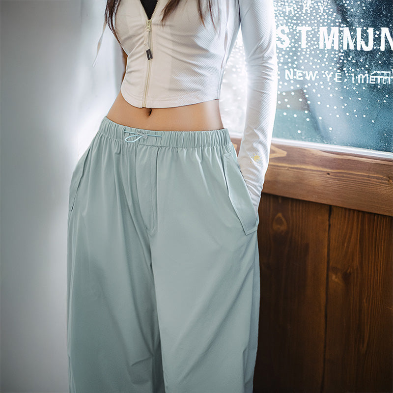 MADEN 4-Way Stretch Ice Mint Cooling Parachute Pants