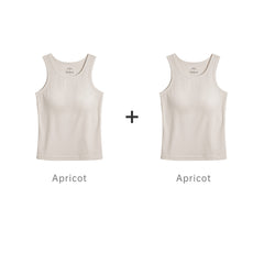 MADEN Damen Tanktop mit integriertem BH