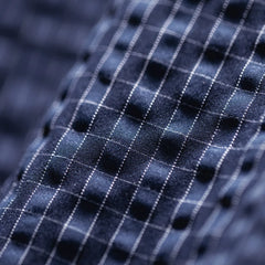 MADEN Seersucker Plaid Hooded Jacket