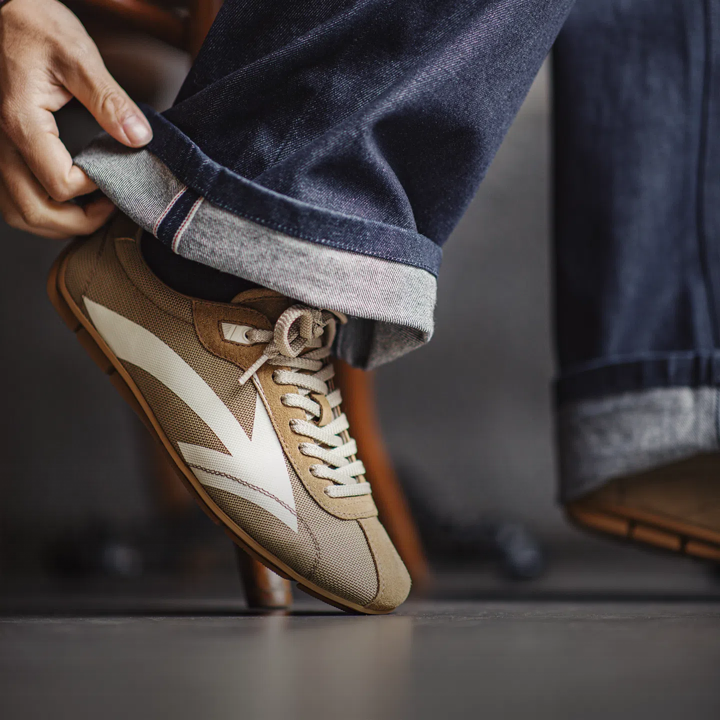 MADEN Vintage Racing Mesh Sneakers