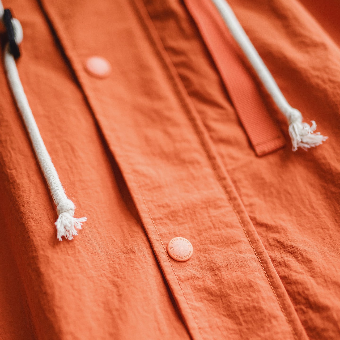 MADEN Orange Kapuzenleichte Jacke