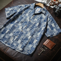 MADEN Men's Boro Denim Shirt